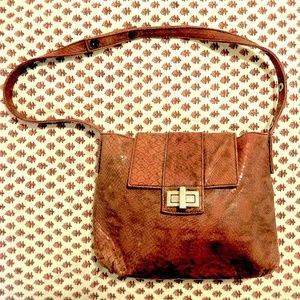 Vintage Italian Crocodile Skin Hobo Bag